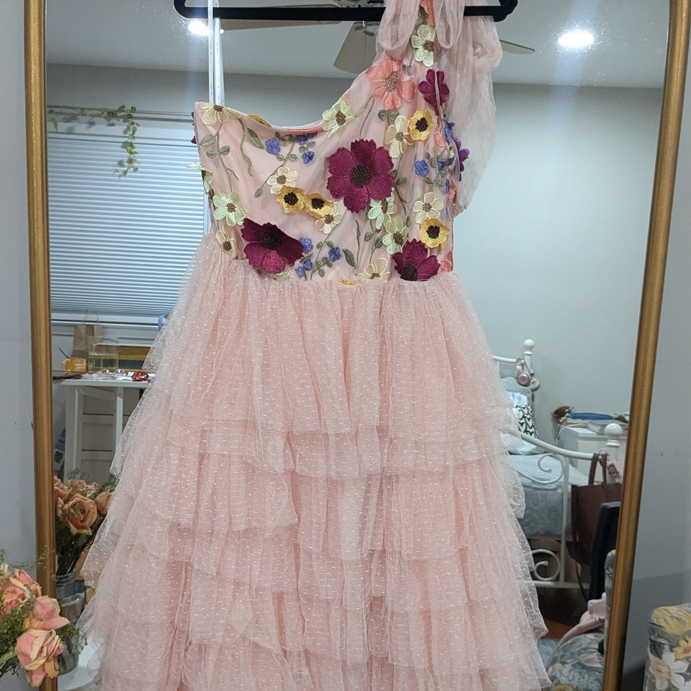 Floral Pink Kids Dress